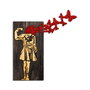 Wallity Banksy - 16-1 Escultura de pared de Madera y Metal